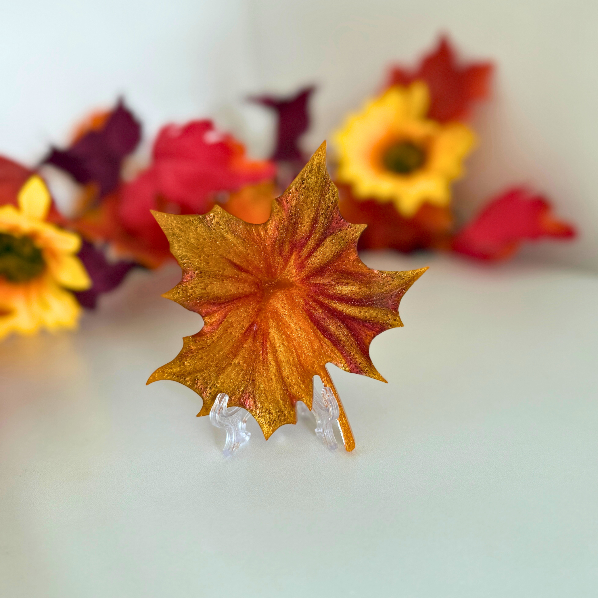 Maple Leaf Coaster – Handmade Autumn Edition