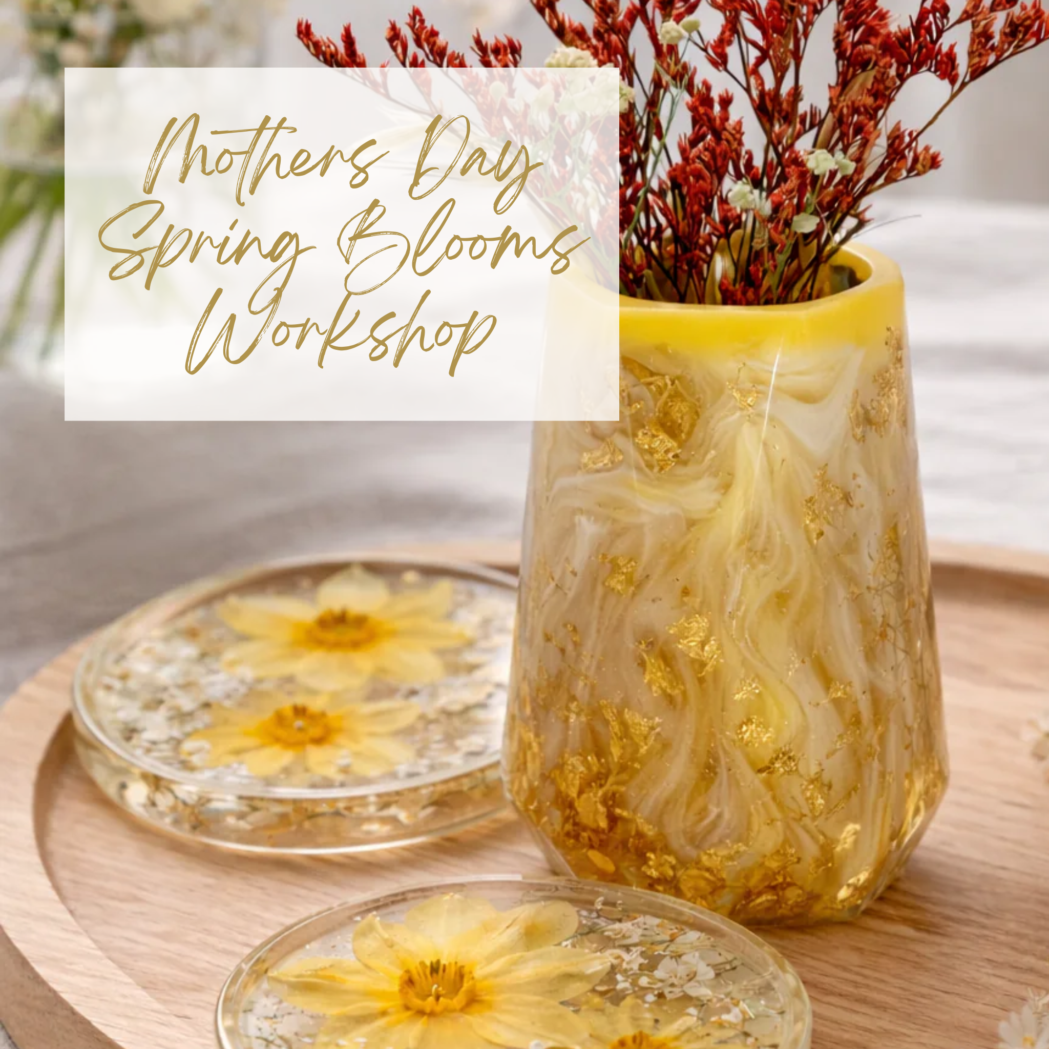 Spring Blooms Resin Workshop - Sunday 8th March