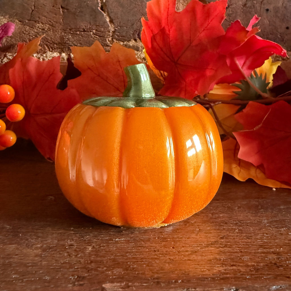 Sparkling Pumpkin Pot - Tealight & Treat Holder