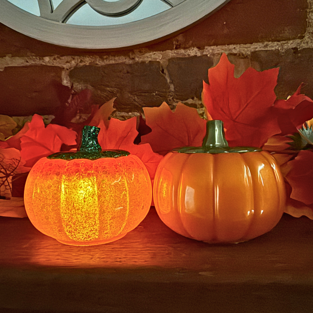 Sparkling Pumpkin Pot - Tealight & Treat Holder