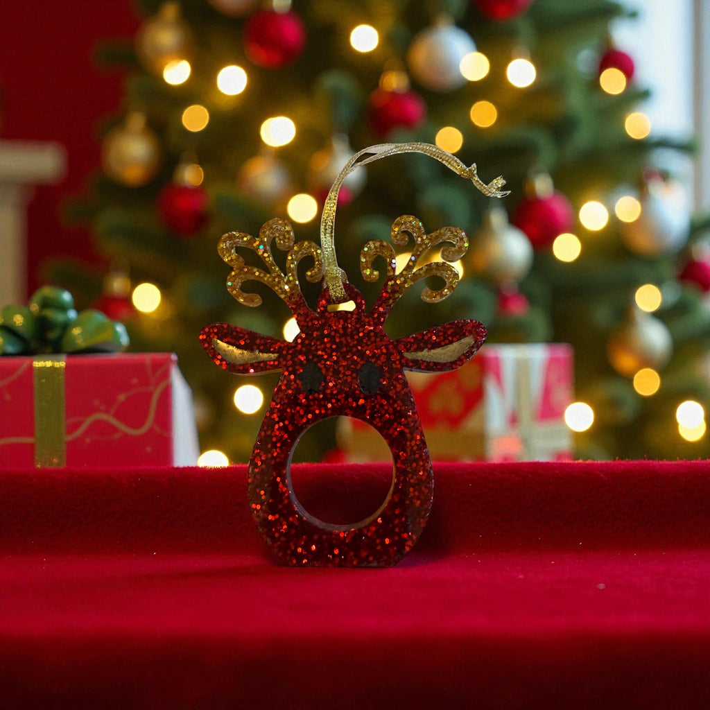 ✨ Mr & Mrs Reindeer Chocolate Holders – Customisable Resin Christmas Ornaments